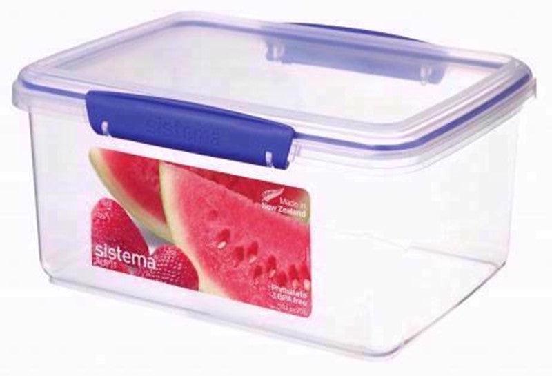 Sistema Klip It Rectangular Food Storage Box Clear 3 Litre