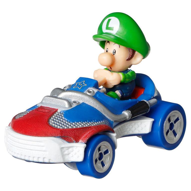Hot Wheels Color Changers Mario Kart Baby Luigi