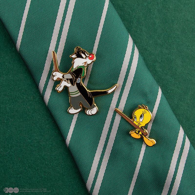 Set/2 Tweety & Silvester at Hogwarts Pin Badges