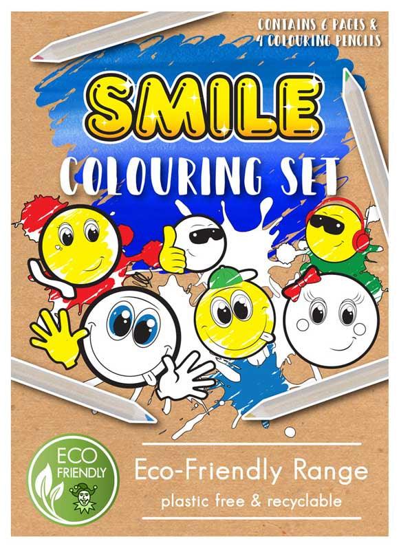 Colouring Set Eco-Friendly Smile A6 14 X 10 cm