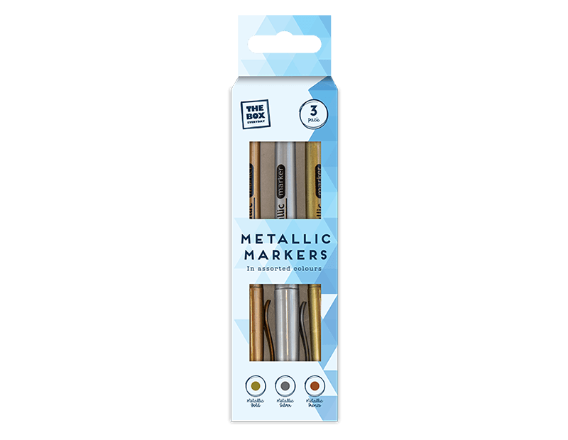 Metallic Markers 3pk