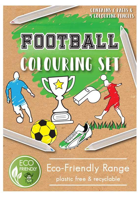 Colouring Set Eco-Friendly Football A6 14 X 10 cm