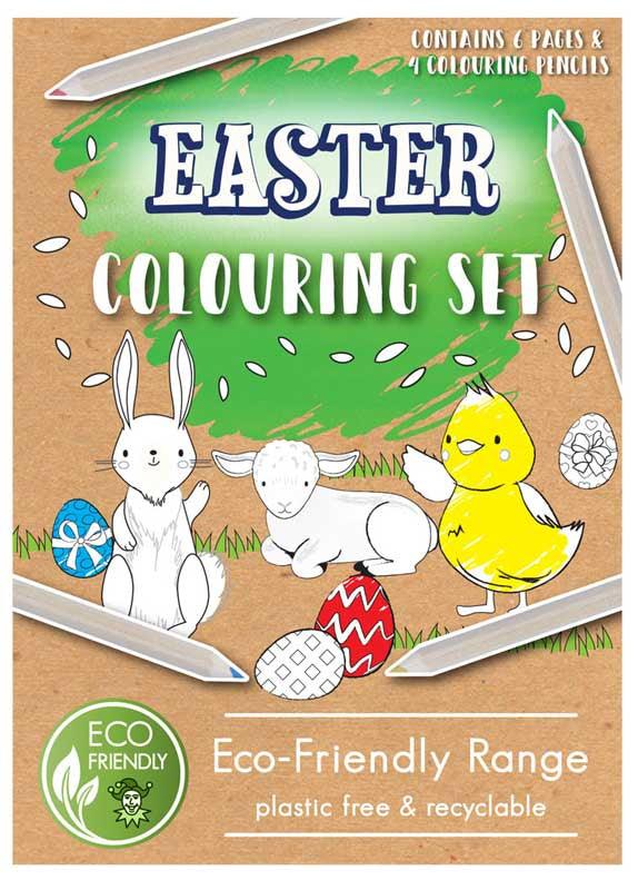 Colouring Set Eco-Friendly Easter A6 14 X 10 cm