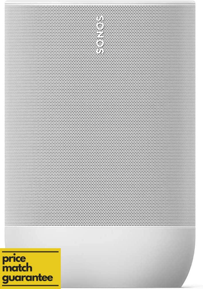 Sonos Move - Battery-Powered Smart Speaker, Wi-Fi and Bluetooth with Alexa Built-in, Built-in Google Assistant, Outdoor, shock-proof, Water-proof- White