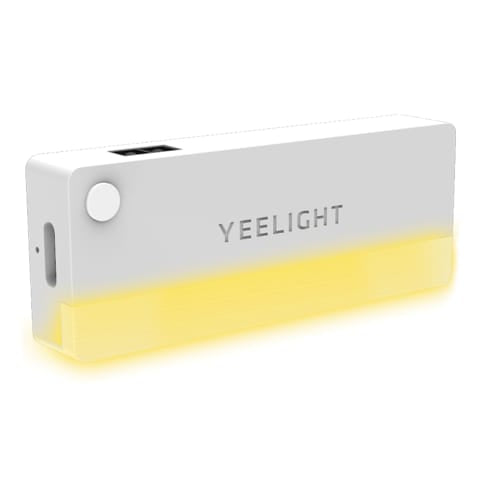 Yeelight Infrared Sensor Light, LED Sensor Drawer Light with Warm White Light, Rechargeable Battery Stick on Anywhere for Closet, Wardrobe, Cupboard and Drawer, 2700K