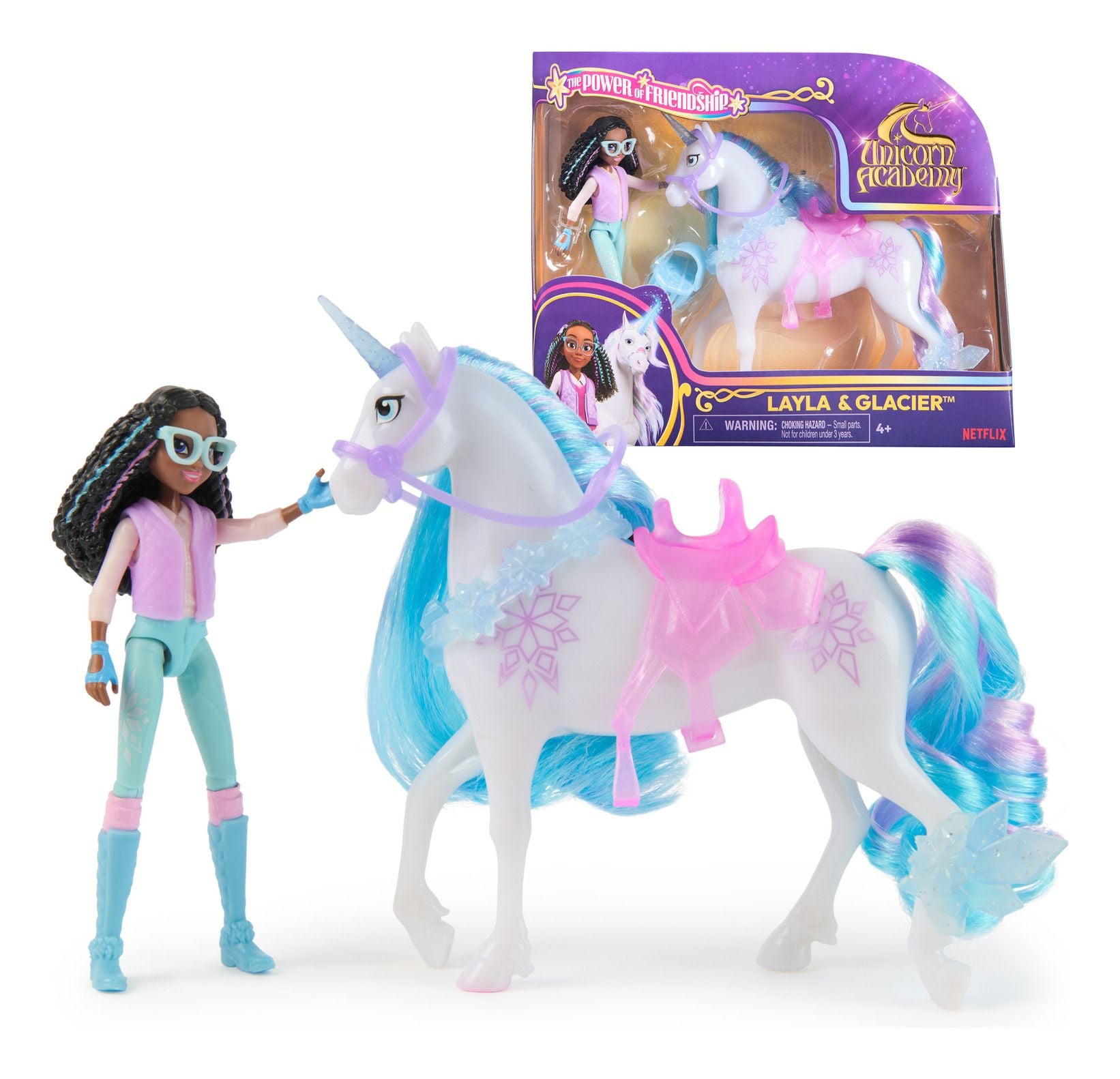 Unicorn Academy - Sml Doll Layla & Glacier