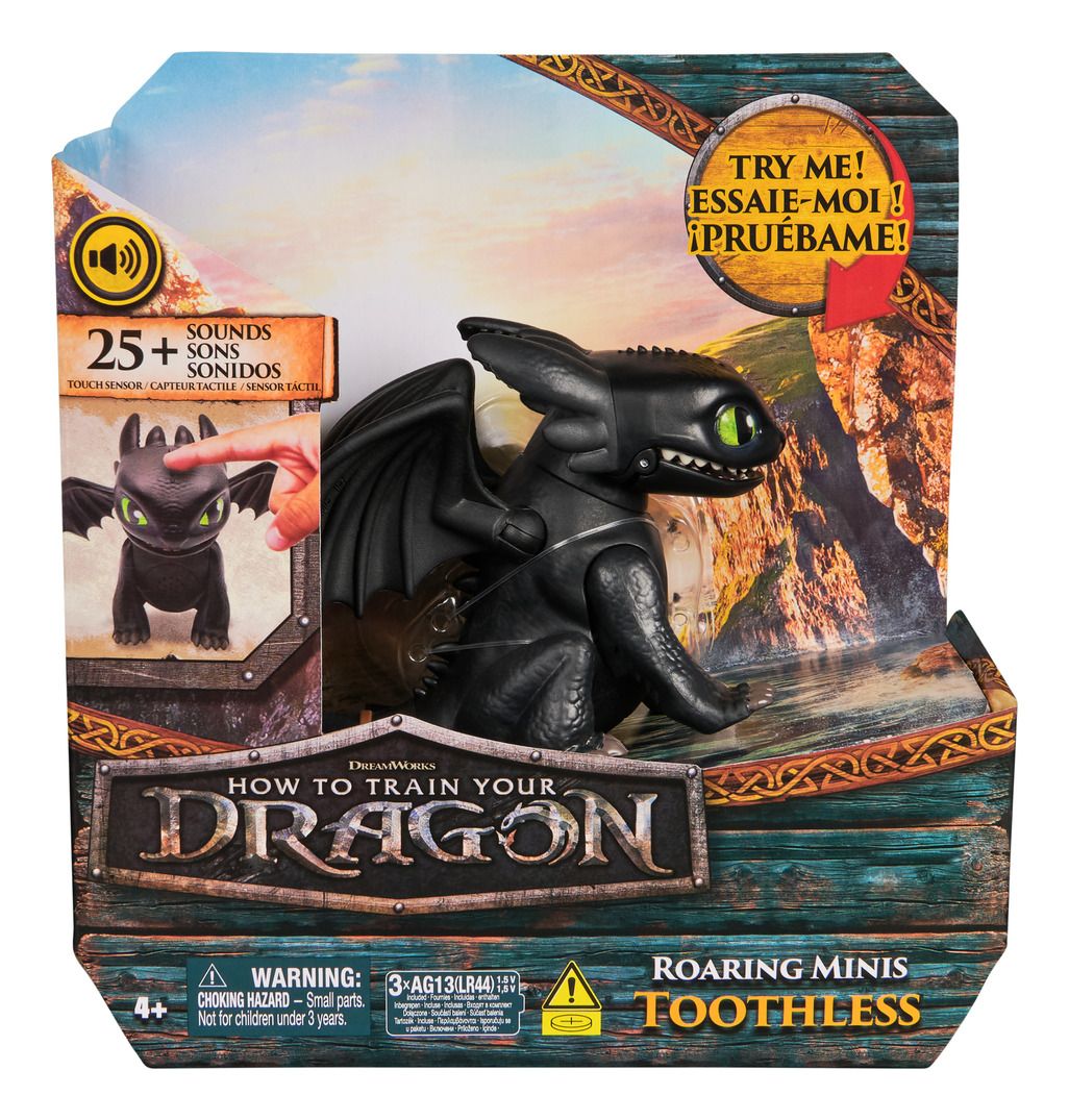 Dreamworks Dragons Roaring Minis - Toothless Action Figure