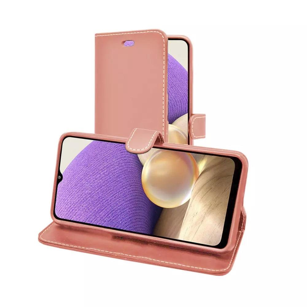 Wallet Case Cover for Samsung Galaxy A32 5G - Rose Gold