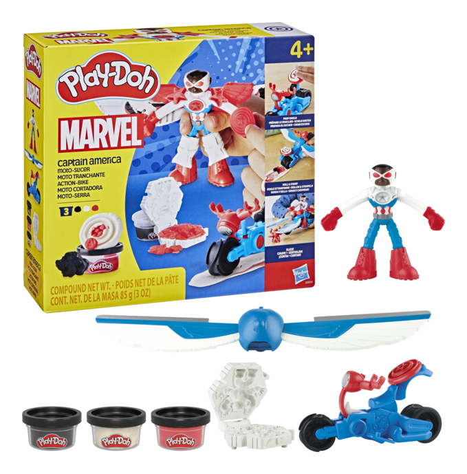 Play-Doh Captain America Moto Slicer
