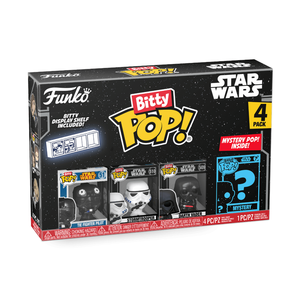 Funko POP! Funko Bitty POP: Star Wars- Darth Vader 4PK