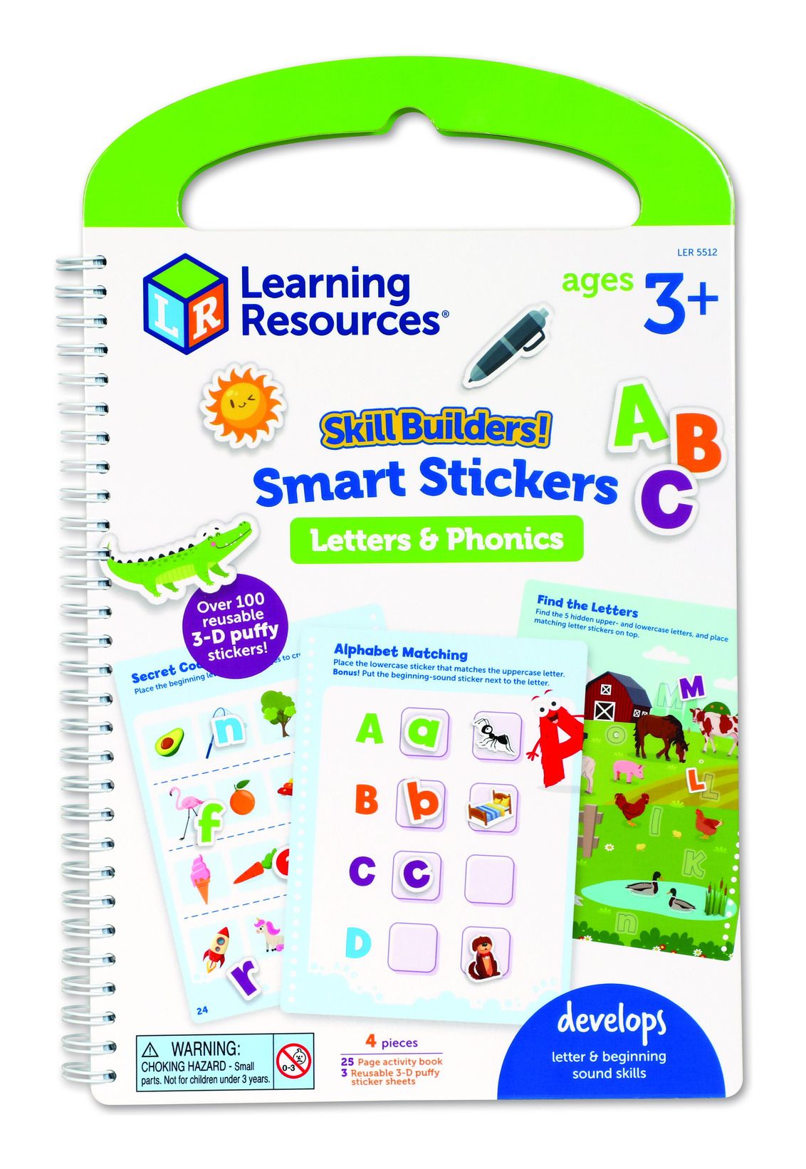 Skill Builders! Smart Stickers - Letters & Phonics for Early Learners