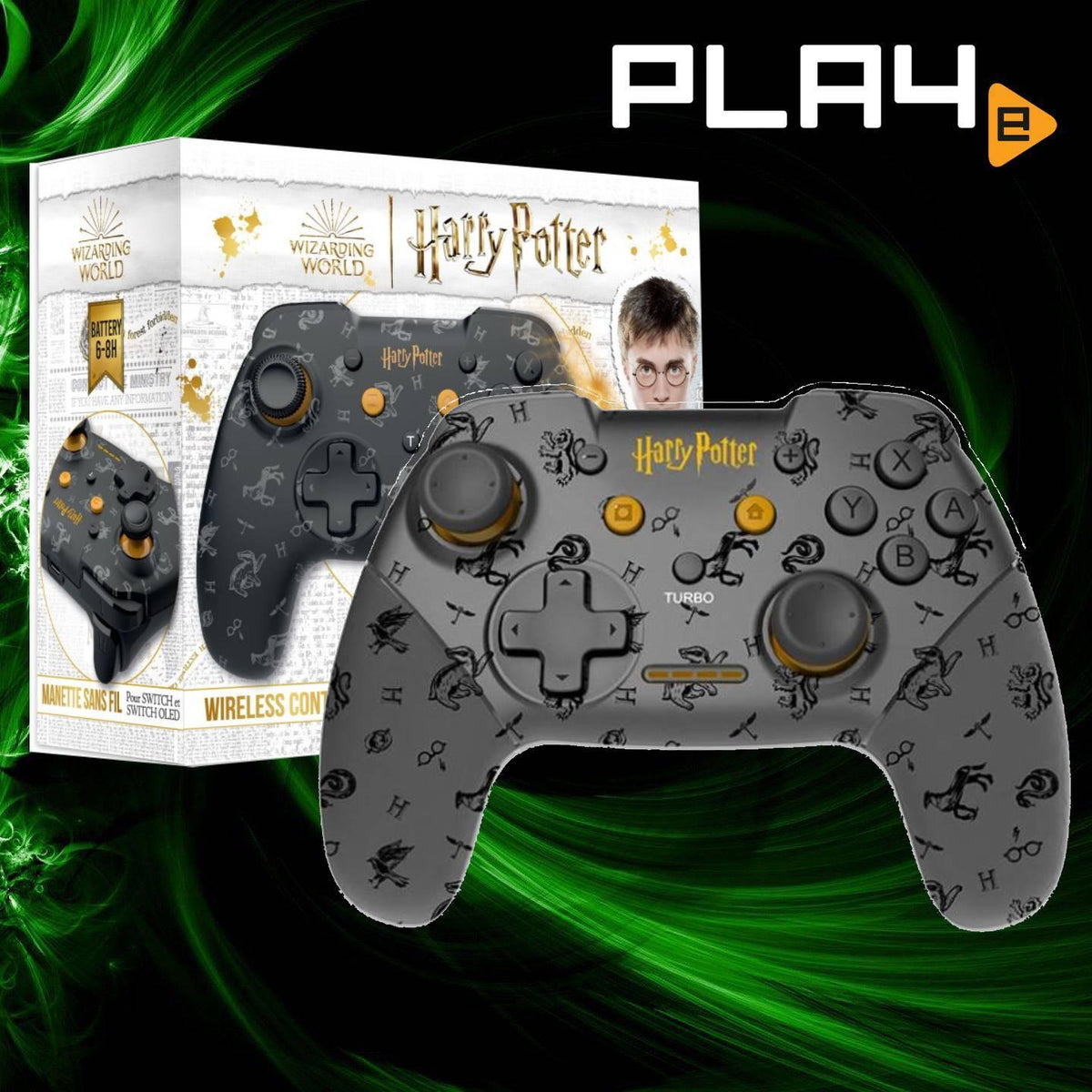 Harry Potter Wireless Controller Switch 4 Black – Gadget Station