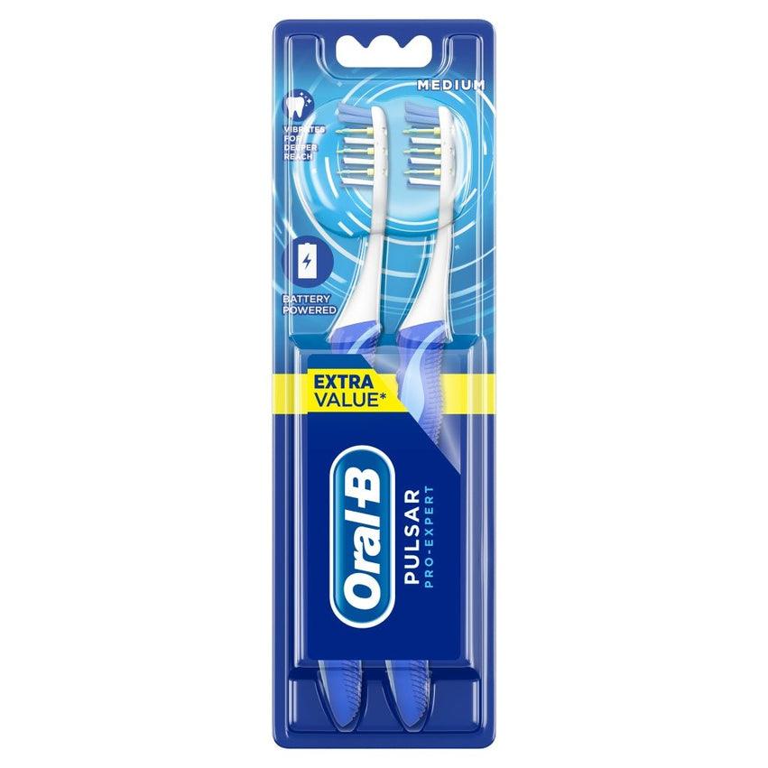 Oral-B Toothbrush Pro Expert Pulsar Twin Pack Medium
