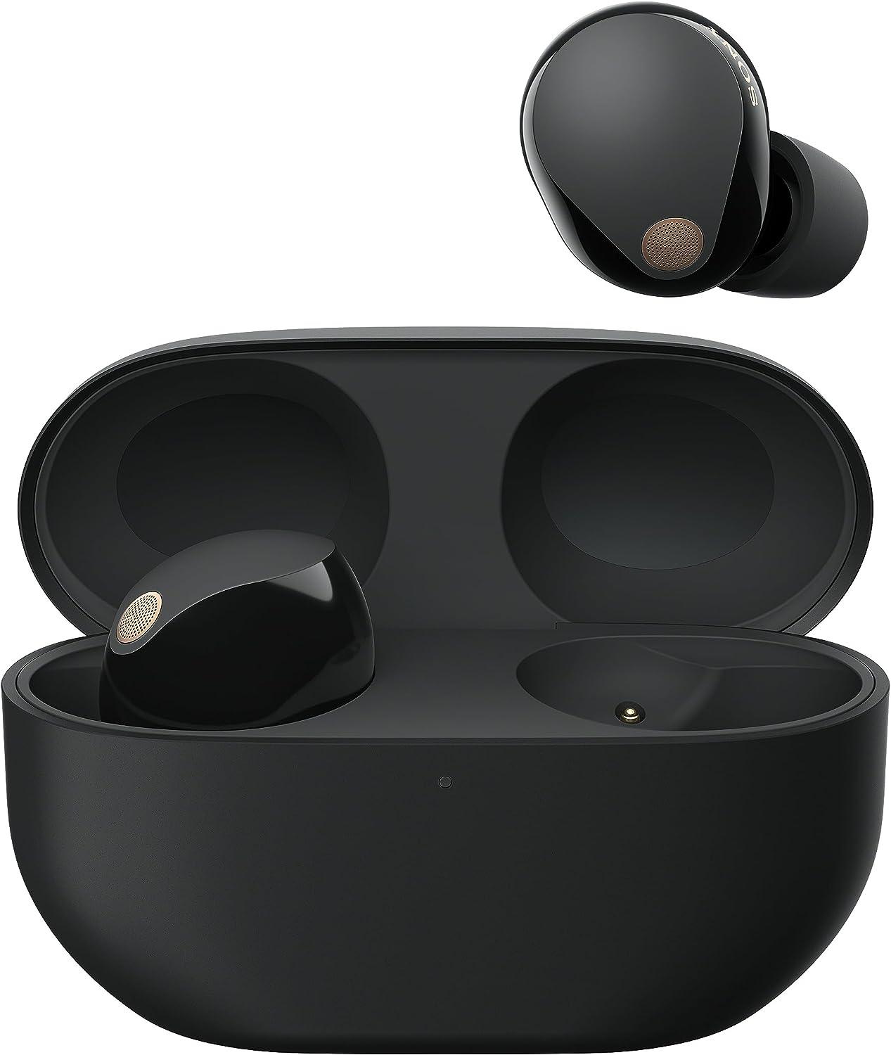 Sony WF-1000XM5 Wireless Noise Cancelling Earbuds, Bluetooth, In-Ear Headphones with Microphone, Up to 24 hours battery life and Quick Charge, IPX4 rating, Works with iOS & Android - Black