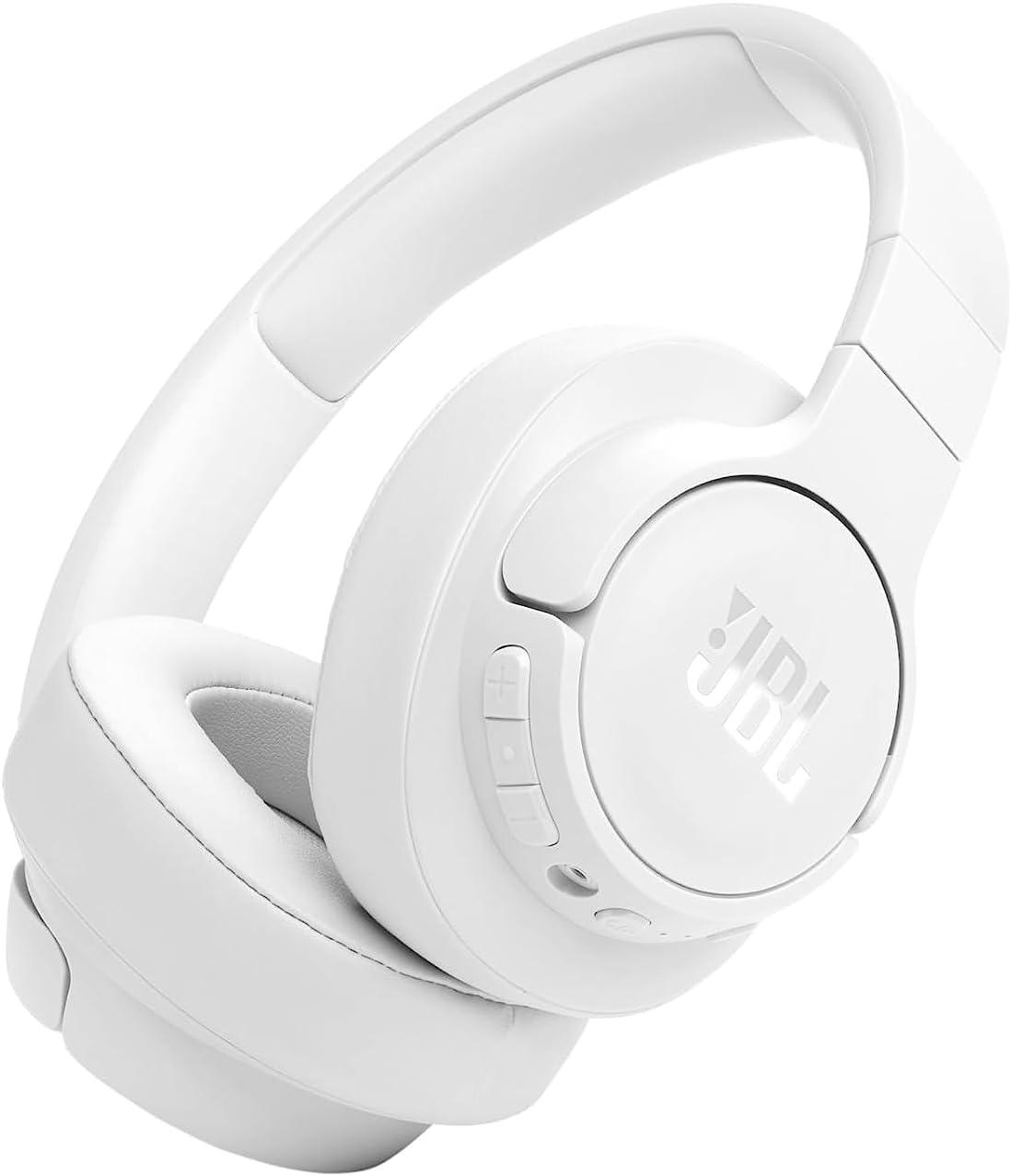 JBL Tune 770NC - Wireless over-ear headphones with adaptive noise canceling and foldable design - Up to 70 hours battery life with quick charge - white