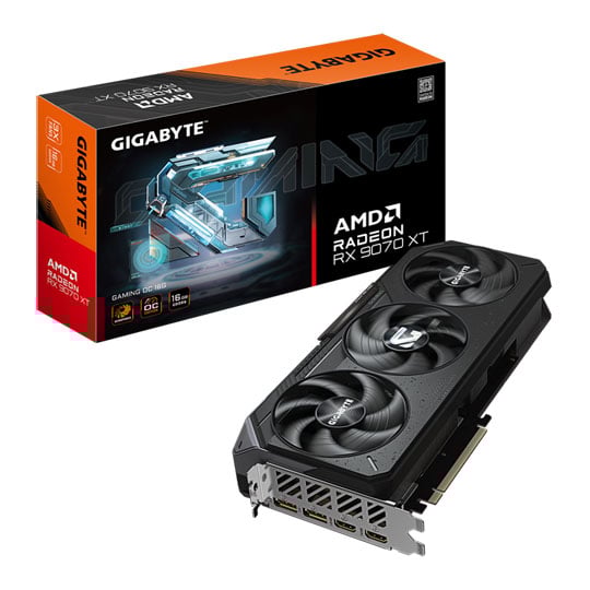 Gigabyte AMD Radeon RX 9070 XT GAMING OC Graphics Card - 16GB GDDR6 Graphics Card, RDNA4, 4096 Streams, TBC MHz Boost