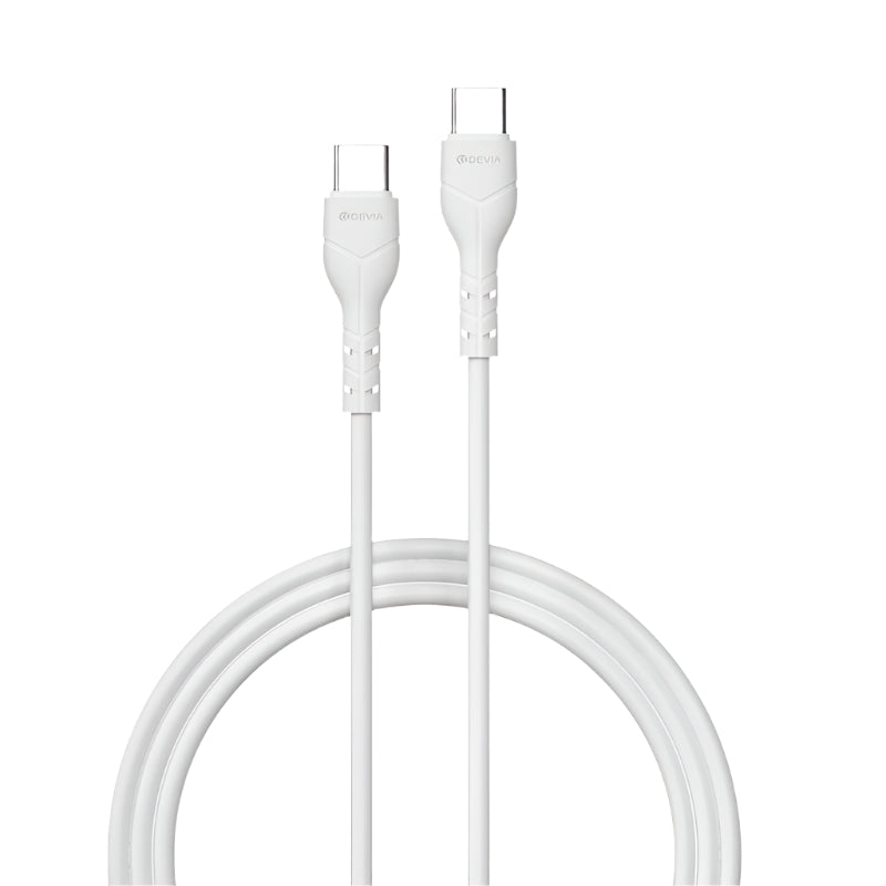 Devia Kintone 1m (60W) Type C to Type C Cable White