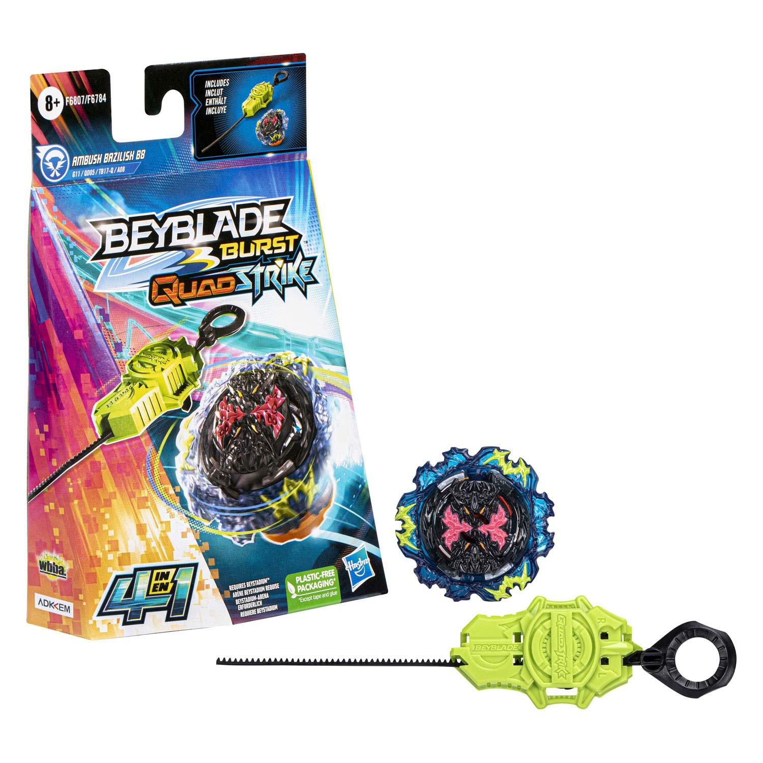 Beyblade Burst QuadStrike QuadStrike Ambush Bazilisk Shooting Top