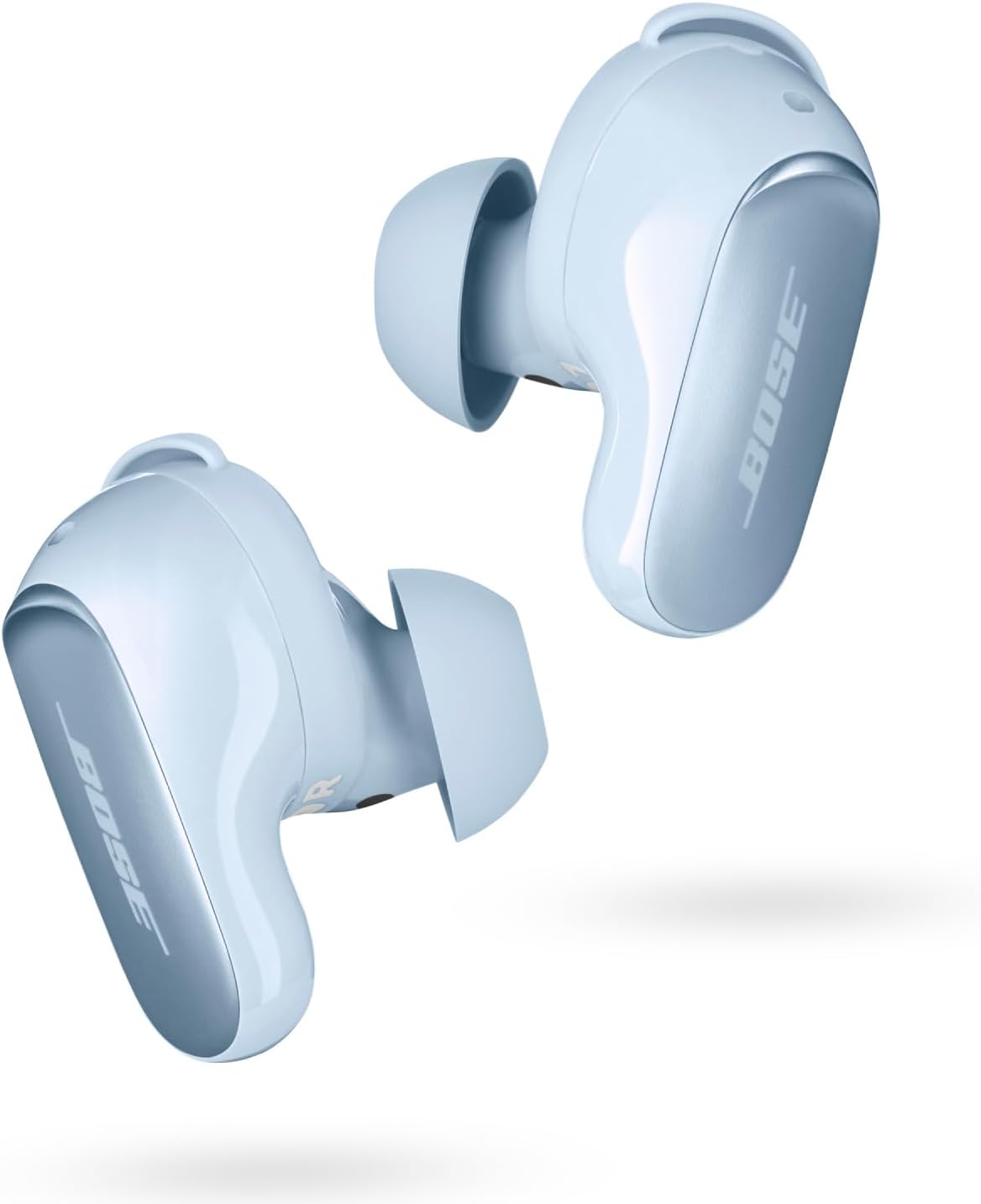 Bose QuietComfort Ultra Wireless Noise Cancelling Earbuds, Bluetooth Noise Cancelling Earbuds with Spatial Audio and World-Class Noise Cancellation, Moonstone Blue