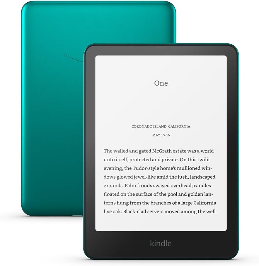 Amazon Kindle Paperwhite Signature Edition (32 GB), 7-Inch, Metallic Jade, Auto-adjusting front light, Wireless charging and weeks of battery life