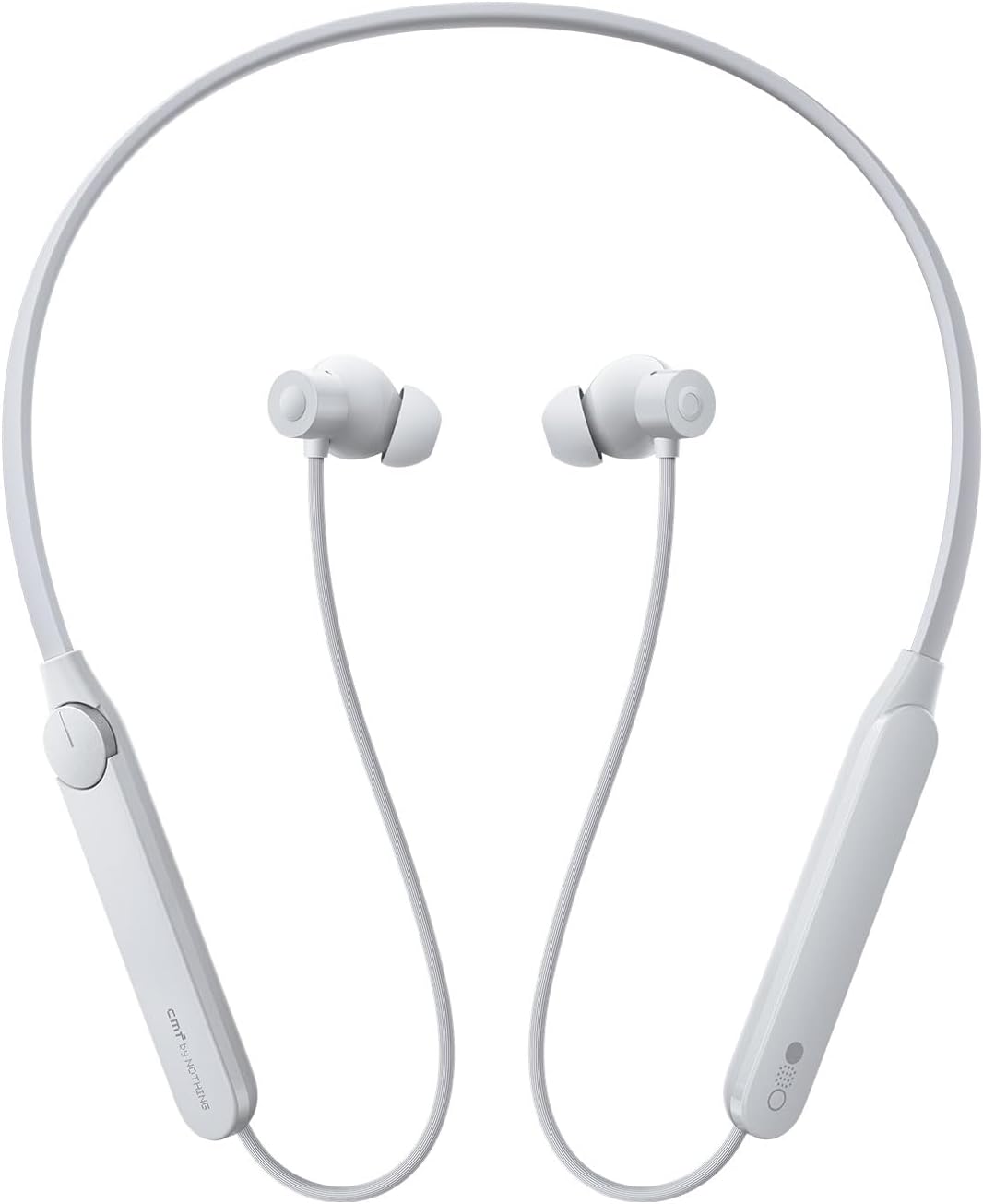 Nothing Neckband Pro Bluetooth Headphones, 50dB Hybrid Active Noise Cancelling Earbuds with 5 HD Mics, IP55 BT5.3 37Hours Long Play time Dual Device Connection Neckband Headphones - Light Grey