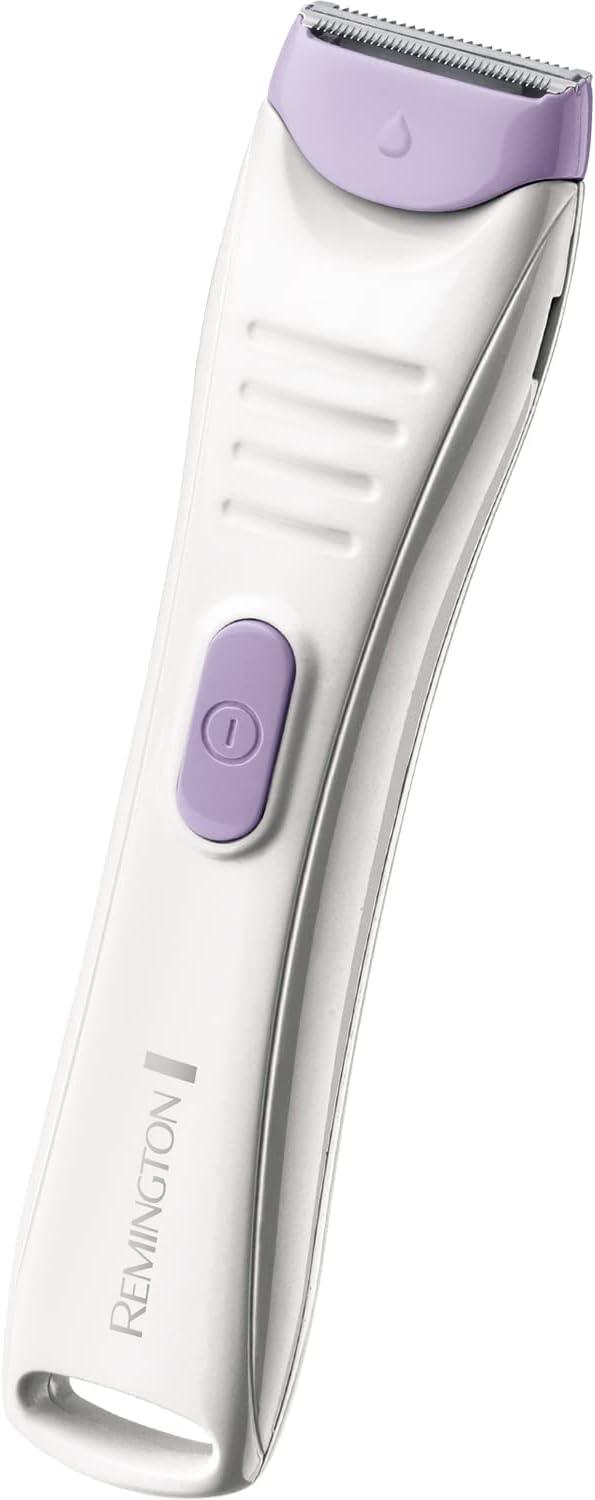 Remington Smooth And Silky Cordless Bikini Trimmer With 2 Comfort Combs – White/Purple