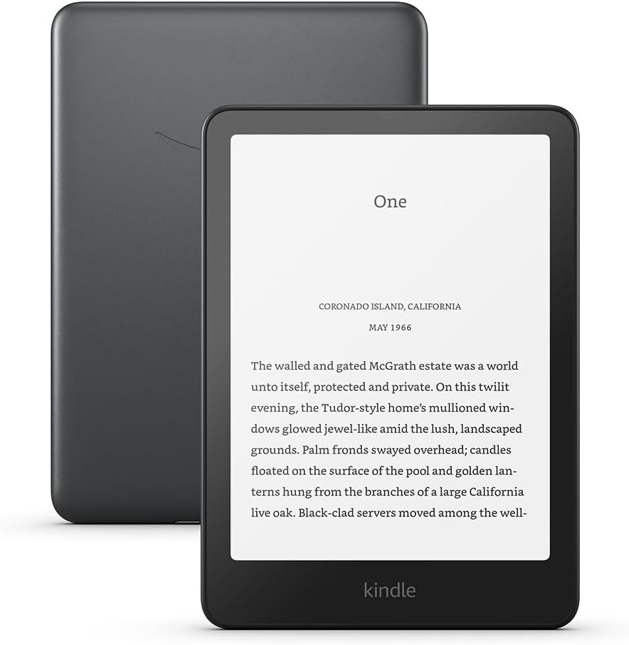 Amazon Kindle Paperwhite Signature Edition (32 GB), 7-Inch, Metallic Black, Auto-adjusting front light, Wireless charging and weeks of battery life