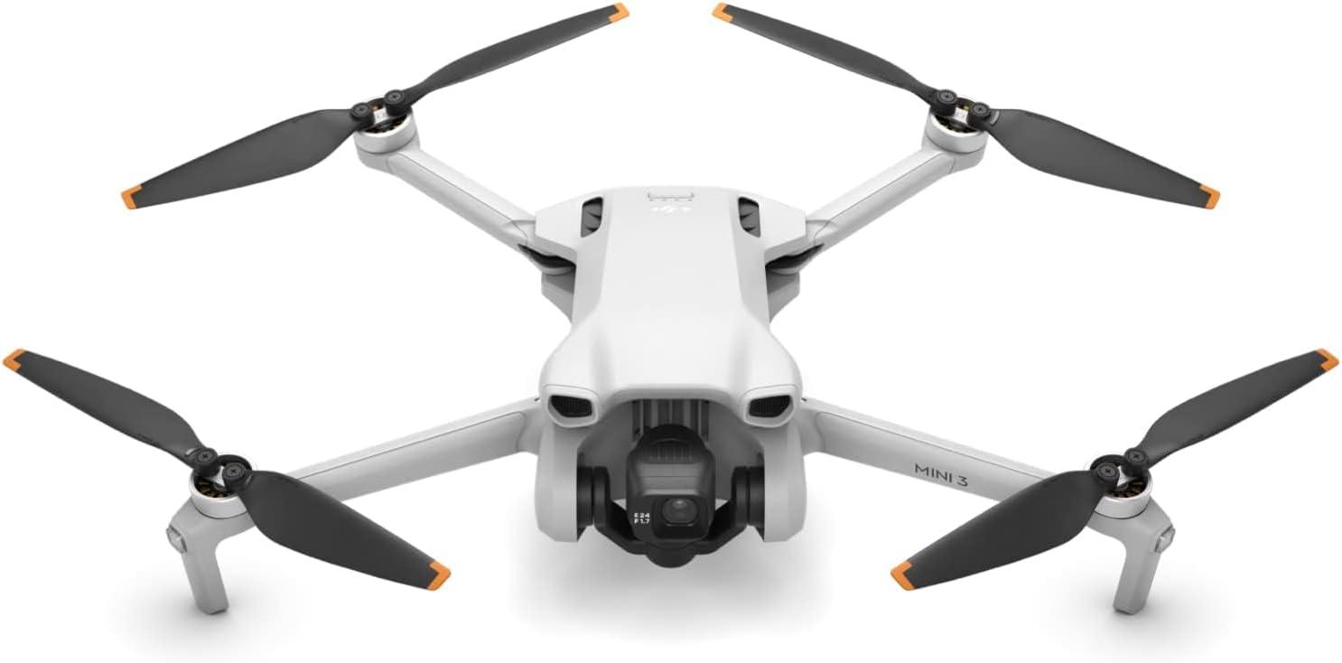 DJI Mini 3 (Drone Only) – Lightweight and Foldable Mini Camera Drone with 4K HDR Video, 38-min Flight Time, True Vertical Shooting, and Intelligent Features. (Remote Controller Sold Separately)