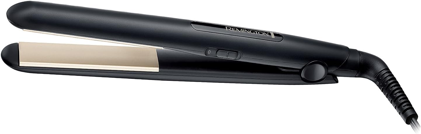 Remington Hair Straightener - Slim longer length floating plates with Antistatic Ceramic coating for smooth glide, 2 Heat settings, Fast 30 second heat up, 1.8m cord, Up to 220°C