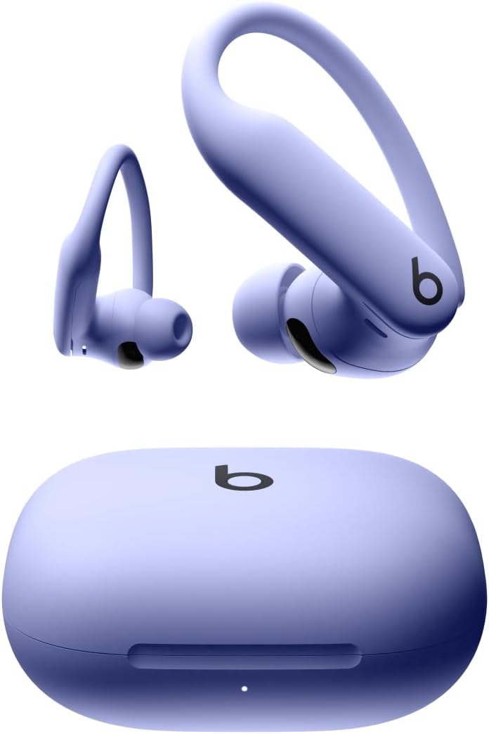 Beats Powerbeats Pro 2 Hyper Purple, Wireless Bluetooth Earbuds, Noise Cancelling, Heart-Rate Monitor, IPX4, Up to 45 Hours Battery & Wireless Charging Case, works with Apple & Android