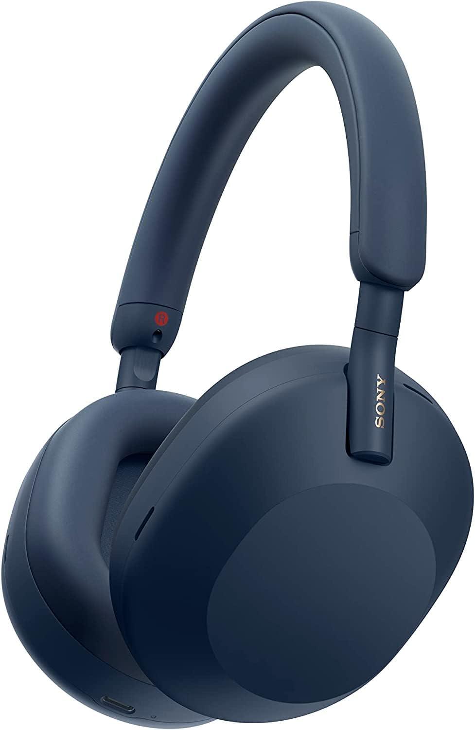 Sony WH-1000XM5 Noise Cancelling Wireless Headphones - 30 hours battery life - Over-ear style - Optimised for Alexa and the Google Assistant - with built-in mic for phone calls - Midnight Blue