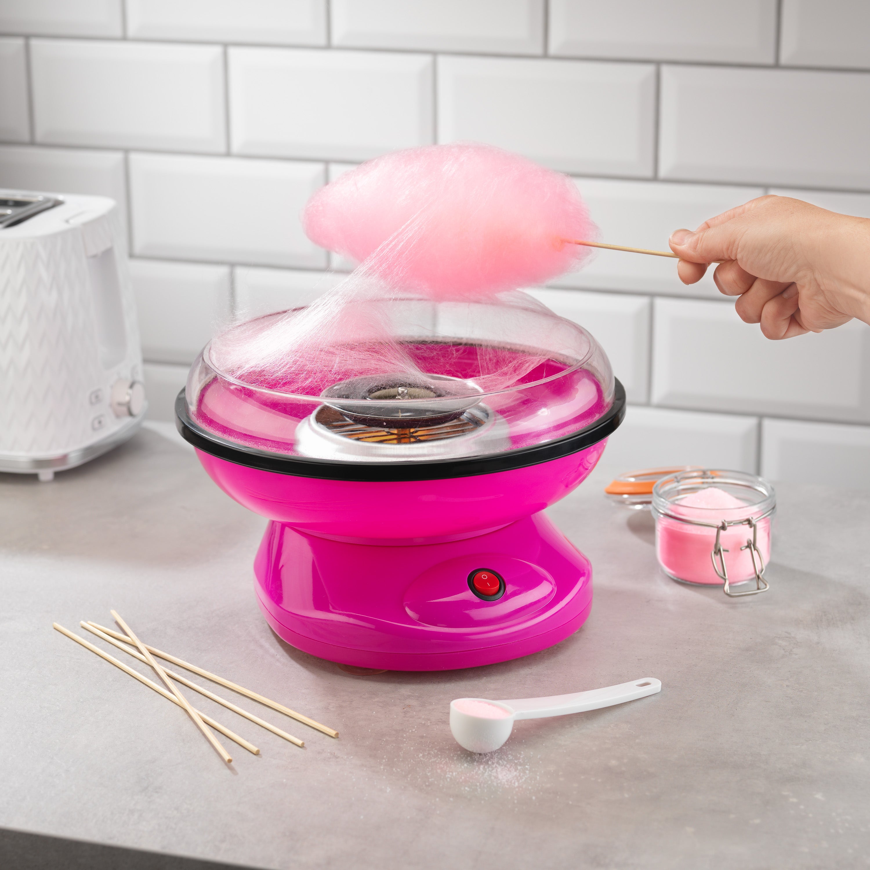 Sweet Factory Candy Floss Maker Vibrant Pink Fun Gadget