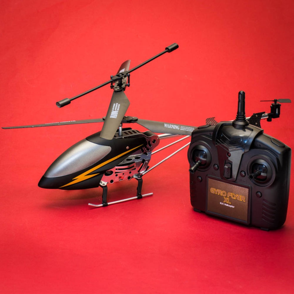 Radio Controlled Gyro Flyer Helicopter - Black
