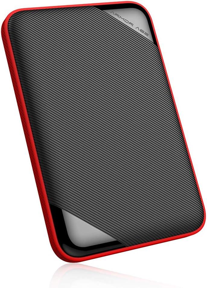 Silicone Power Armor A62 Portable Hard Drive 1TB 2.5 Inch USB 3.1 Gen 1 Compatible IPX4 Equivalent Waterproof Shockproof Slim Type A62 Series for Mac, PC, PS4, Xbox