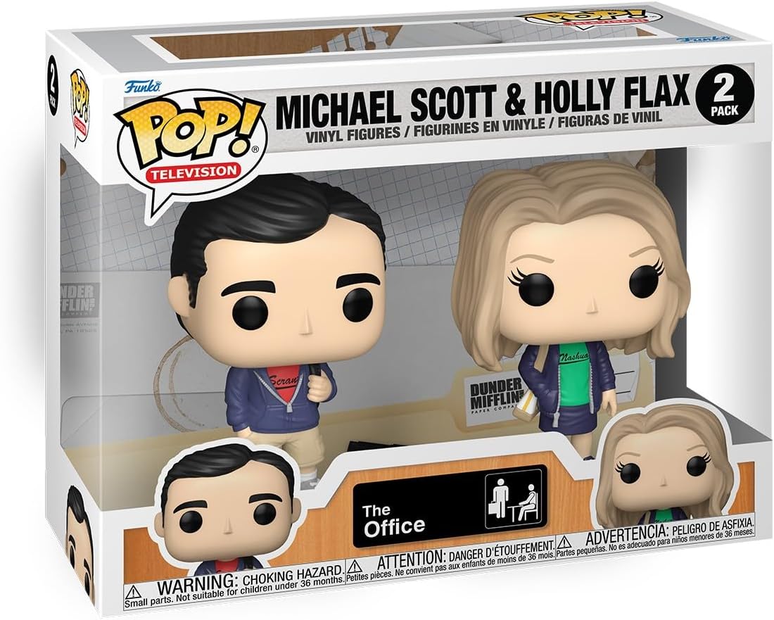 Funko Pop! Television: The Office S9 - Michael Scott & Holly - (2PK) - Collectable Vinyl Figure