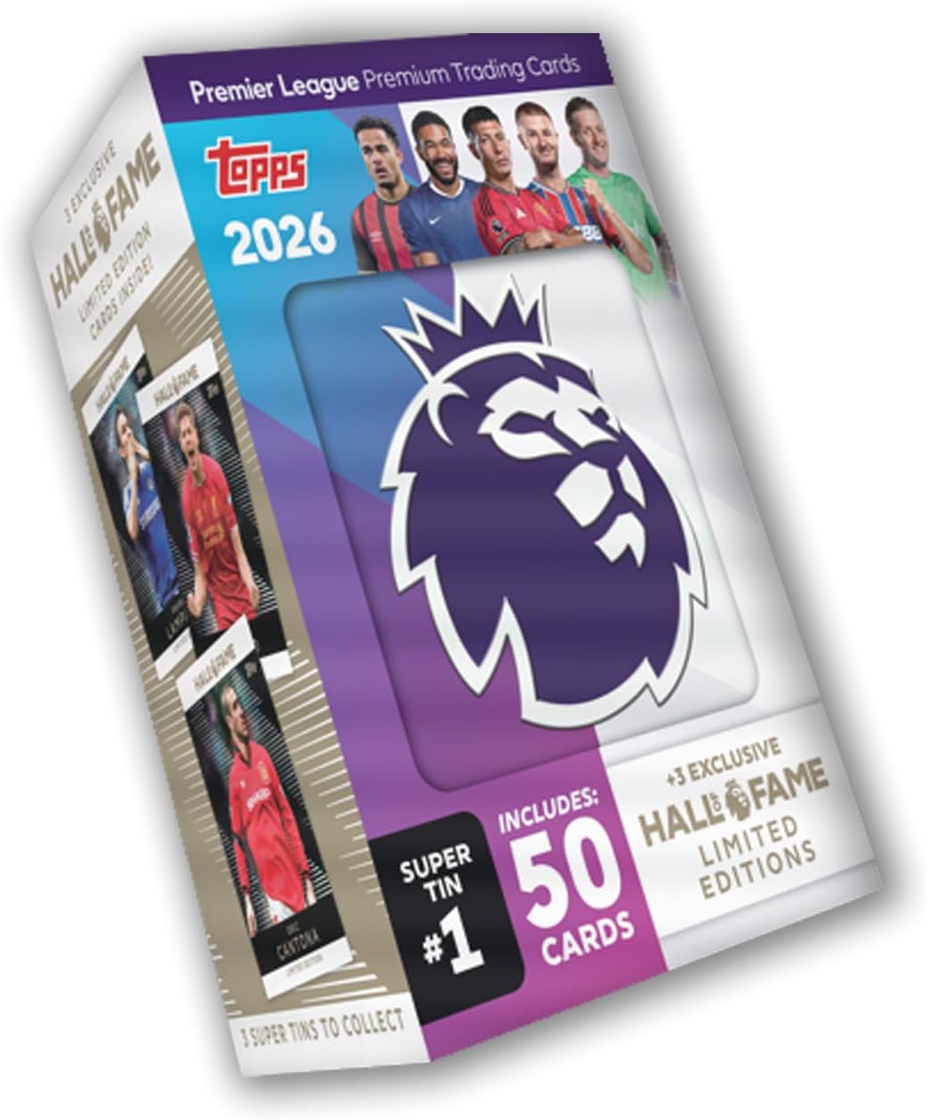 Topps Premier League 2026 Fame 1 Super Tin Trading Cards