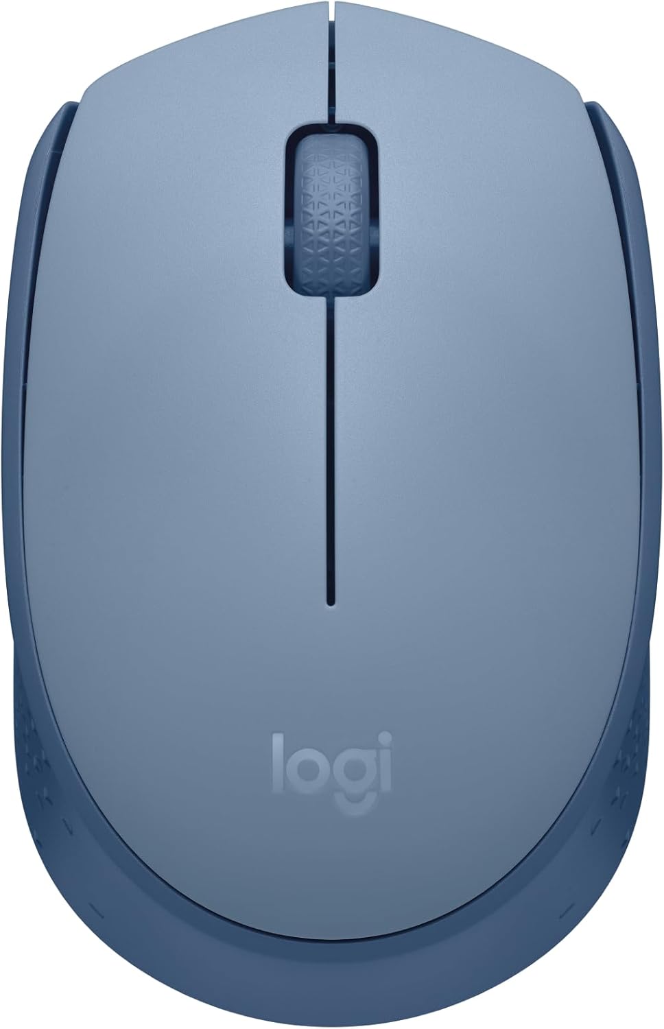 Logitech M171 Wireless Mouse for PC, Mac, Laptop, 2.4 GHz with USB Mini Receiver, Optical Tracking, 12-Months Battery Life, Ambidextrous - Blue Grey