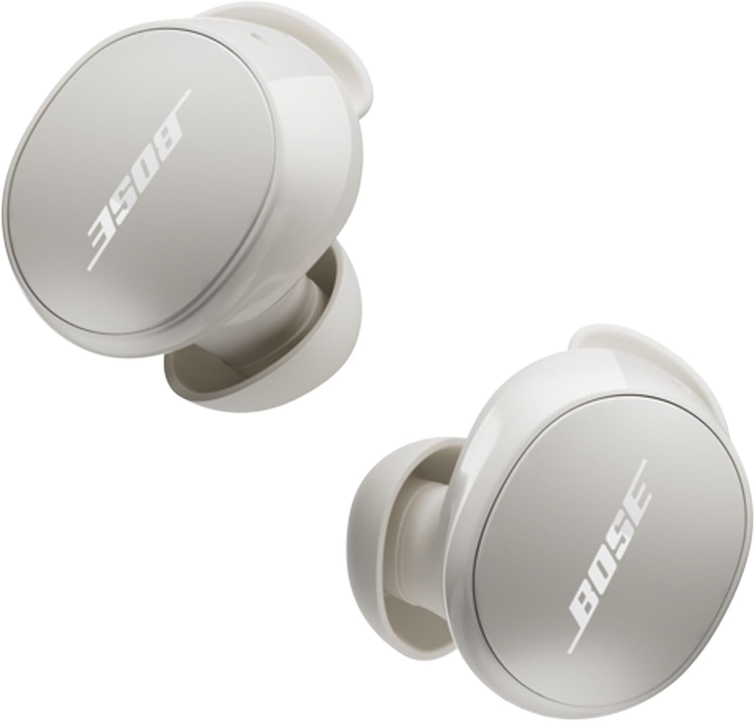 Bose QuietComfort Bluetooth Earbuds, White, 2024, True Wireless Earbuds with Active Noise Cancellation and Mic, Deep Bass, IPX4 Rating, Up to 8.5 Hours of Playtime