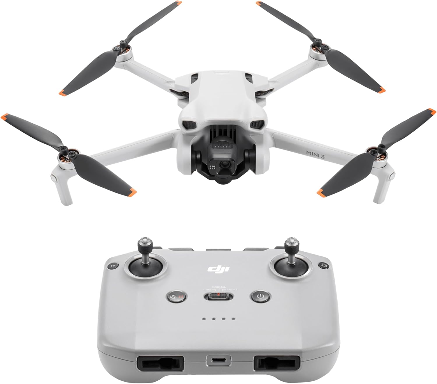 DJI Mini 3 – Lightweight 3x Mechanical Gimbal Mini Camera Drone with 4K HDR Video, 38-min Flight Time, up to 32800ft (10km) Video Transmission, True Vertical Shooting, GPS Auto Return Integrated