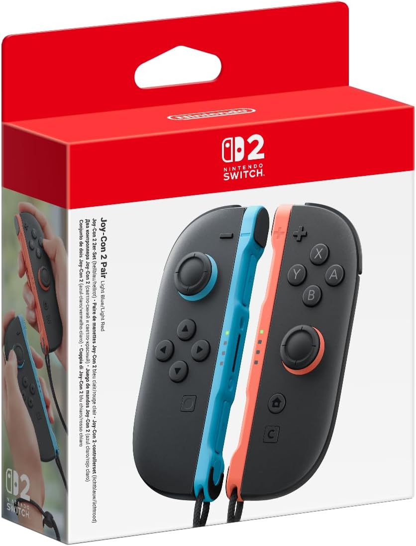Nintendo Switch 2 Joy-Con Pair Controller - Light Blue/Light Red