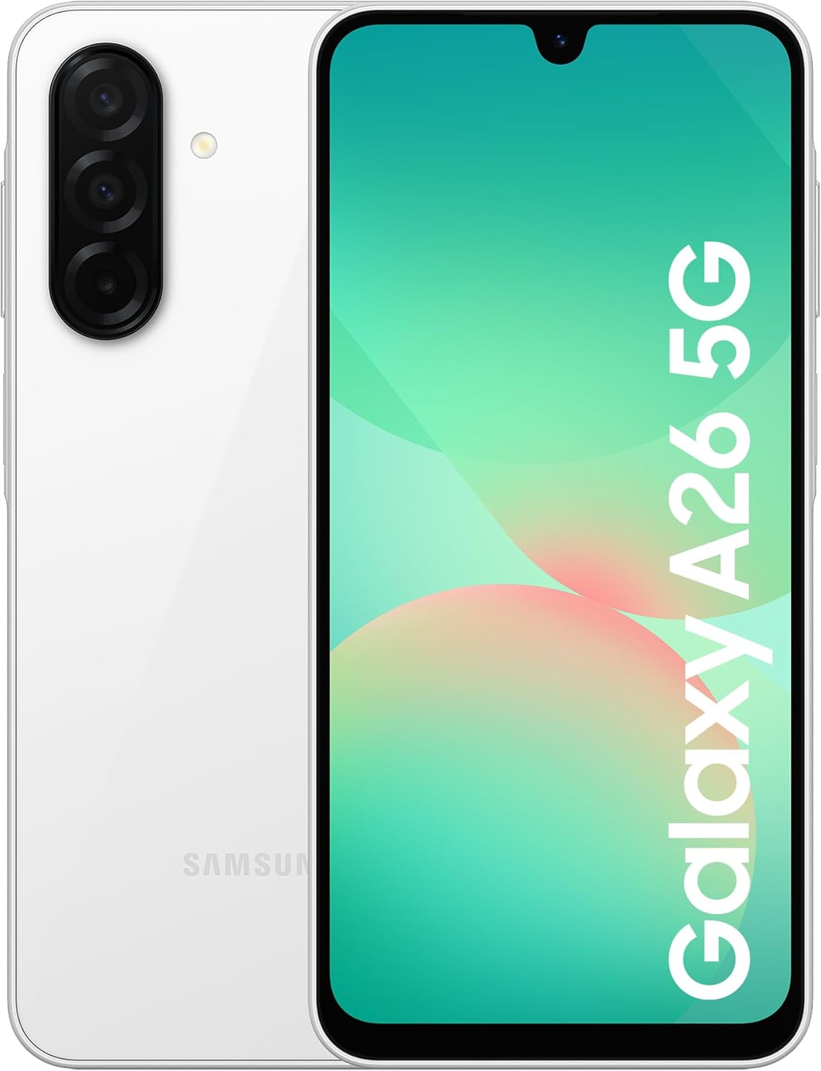 Samsung Galaxy A26 5G Smartphone - White, Awesome Intelligence, 6GB Memory, 128GB Storage, 50MP Camera