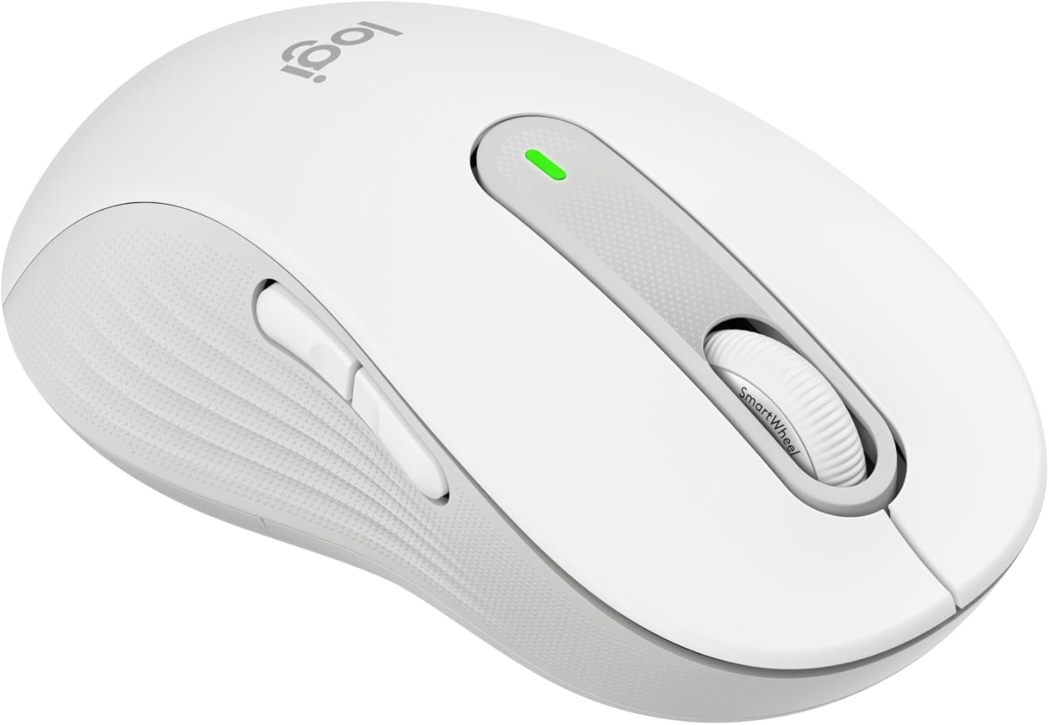Logitech Signature M650 L Left Wireless Mouse - For Large Sized Left Hands, 2-Year Battery, Silent Clicks, Customisable Side Buttons, Bluetooth, for PC/Mac/Multi-Device/Chromebook - White