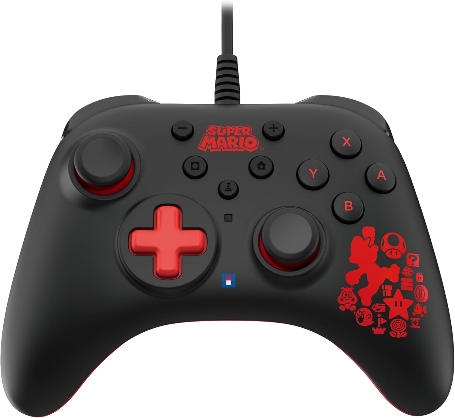 Hori Wired HORIPAD Turbo Controller: Mario for Nintendo Switch - Offically Licensed by Nintendo