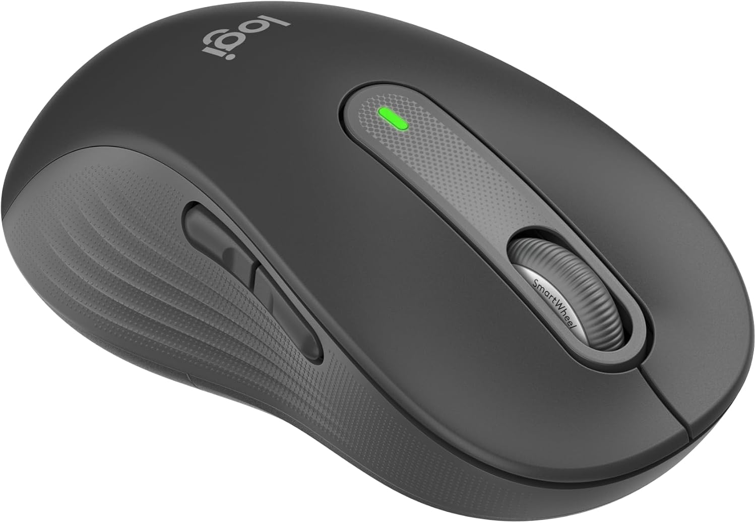 Logitech Signature M650 L Left Wireless Mouse - For Large Sized Left Hands, 2-Year Battery, Silent Clicks, Customisable Side Buttons, Bluetooth, for PC/Mac/Multi-Device/Chromebook - Grey