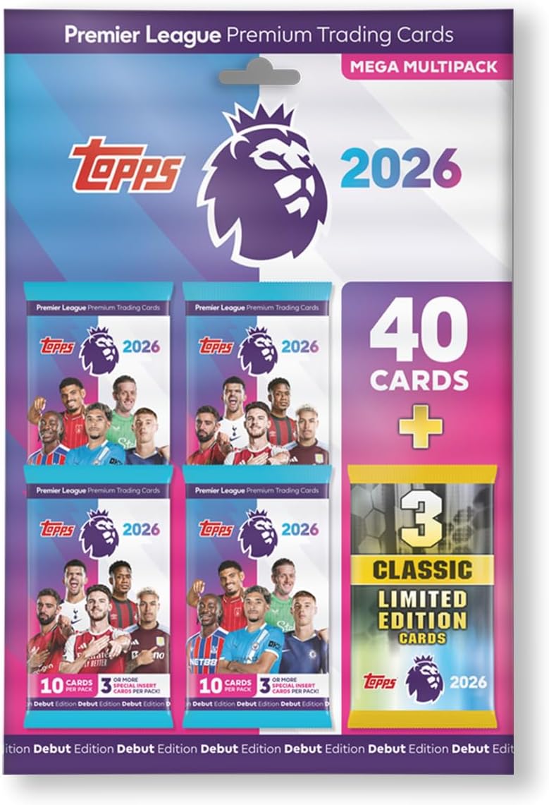 Topps Premier League 2026 Mega Multipack Trading Cards
