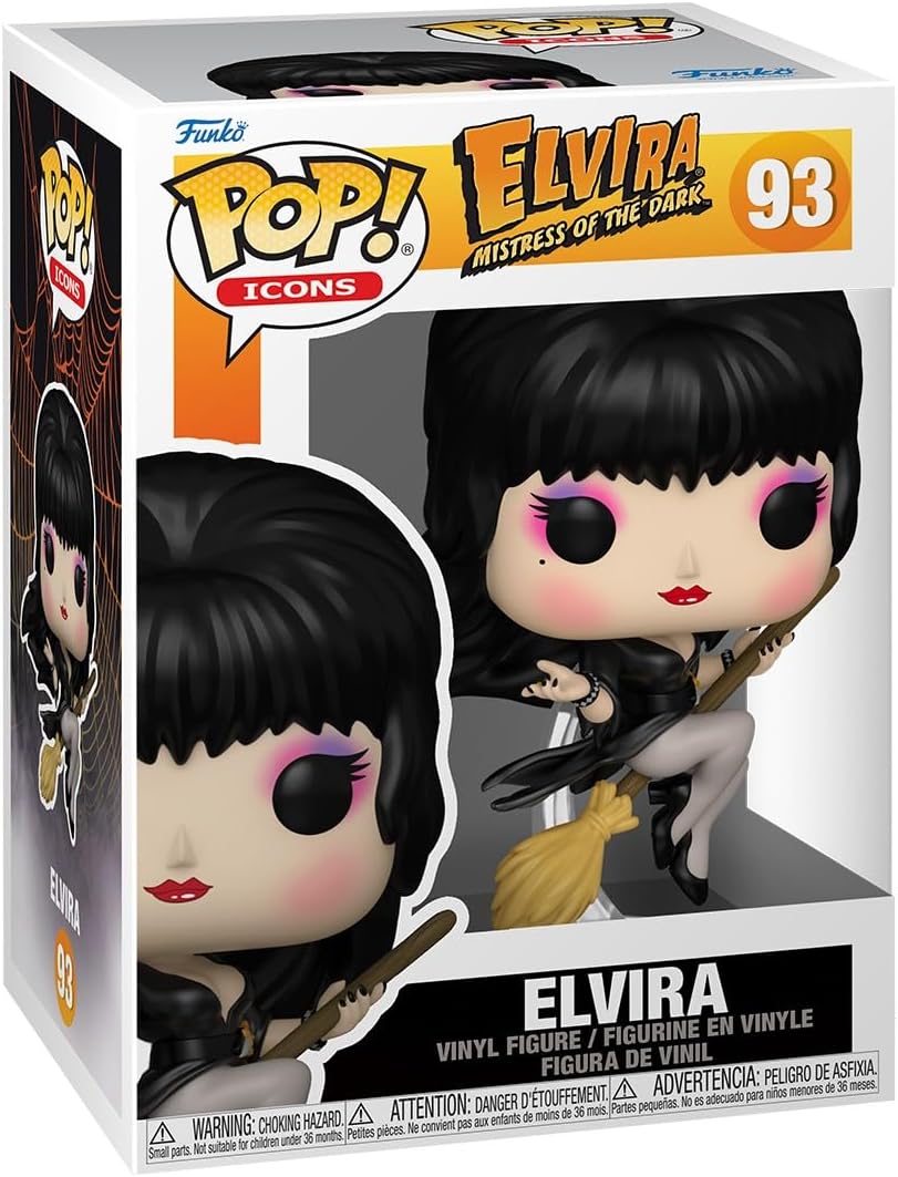 Funko Pop! Icons: Elvira Mistress Of the Dark – Elvira Mistress Of the Dark Broom - Collectable Vinyl Figure