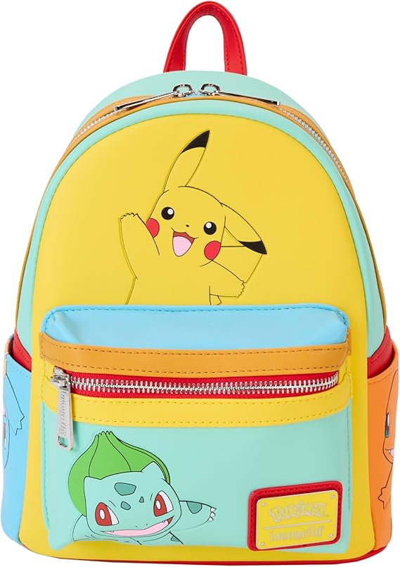 Loungefly Pokemon Color Block Starters Mini Backpac