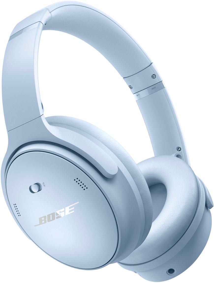 Bose QuietComfort Wireless Noise Cancelling Headphones, Bluetooth Over Ear Headphones with Up To 24 Hours of Battery Life, Moonstone Blue