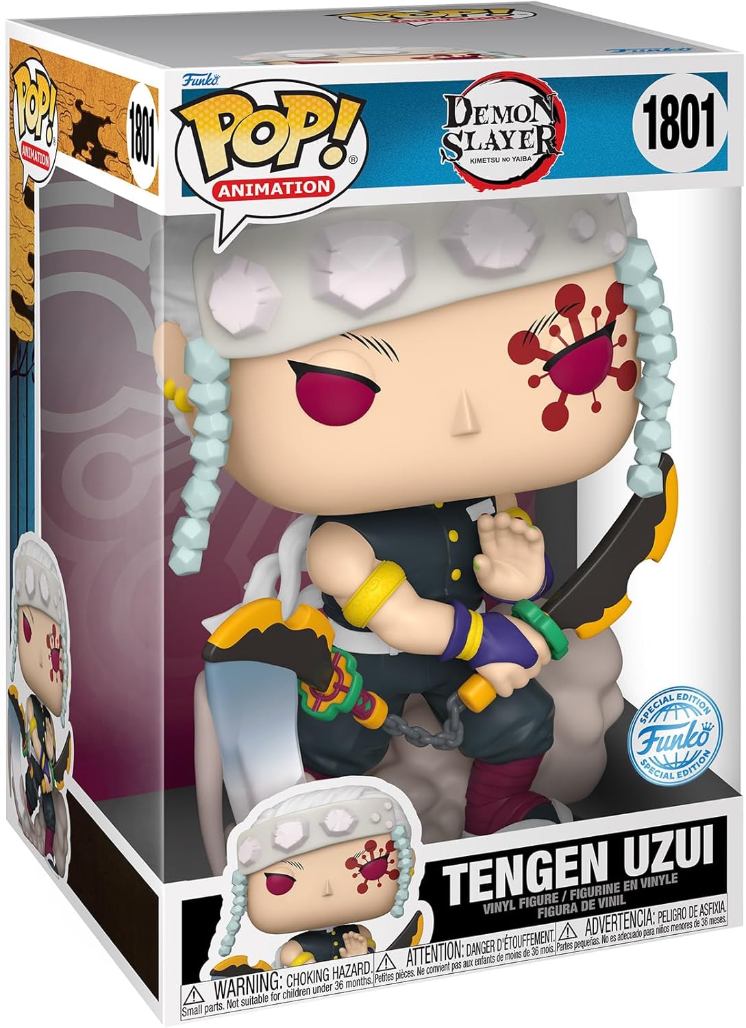 Funko Pop! Jumbo 10-Inch Tengen Uzui - Demon Slayer Collectible Figure