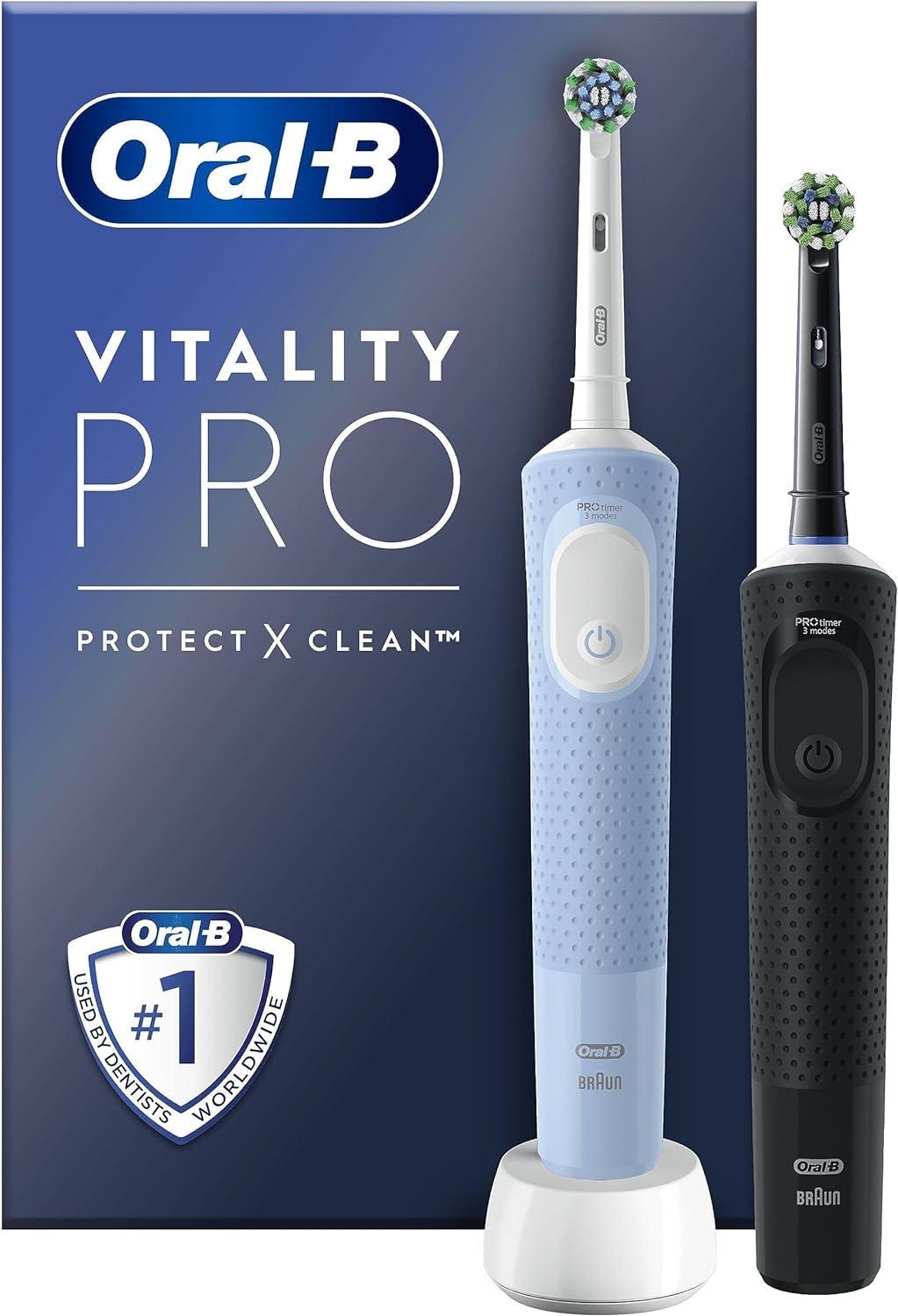 Oral-B Vitality Pro Black & Blue Duo Toothbrushes